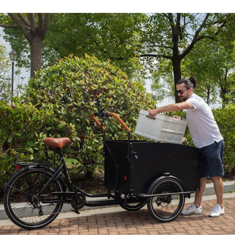 Airtour Starter Cargo Ebike rider loading