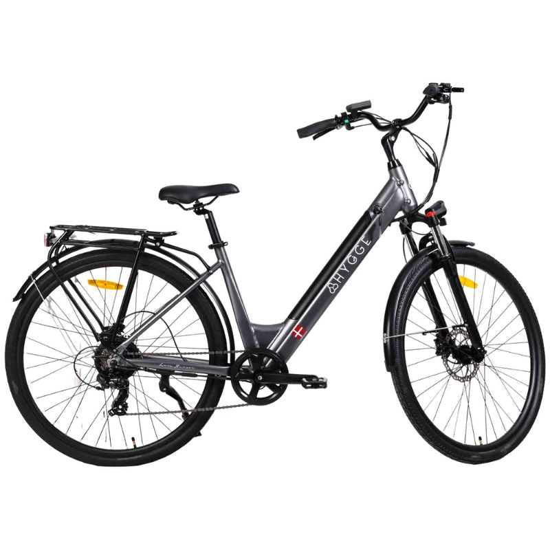 Hygge Aarhus Step 2024 Graphite Grey Ebike slant view
