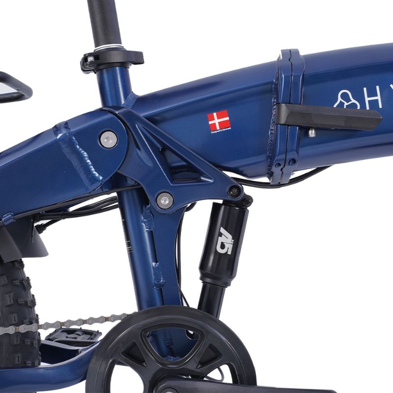 Hygge Soro Folding Ebike centre suspension
