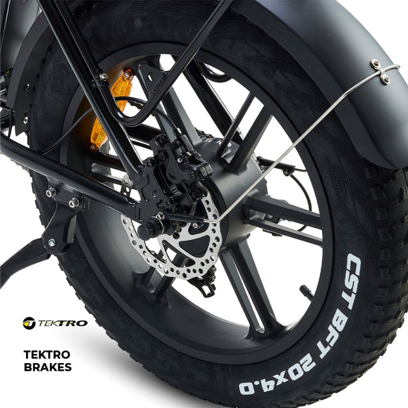 Hygge Vester black ebike rear brakes