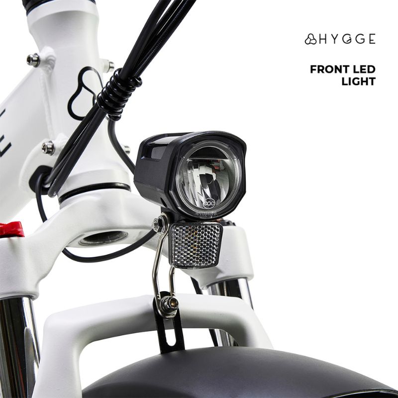 Hygge Vester white ebike front led light