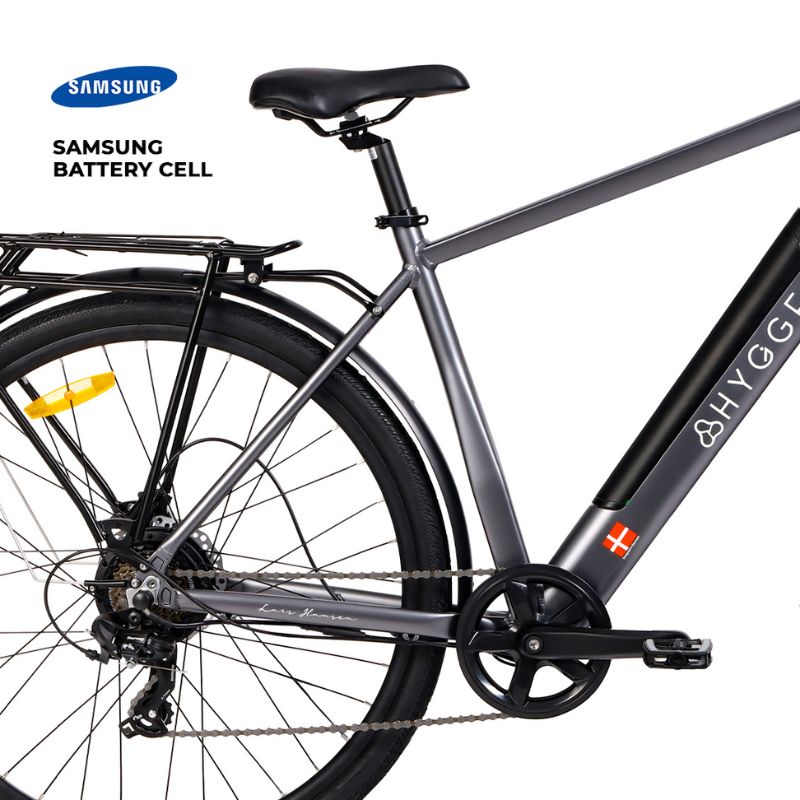 Hygge Aarhus 2025 Graphite Grey Ebike crank view