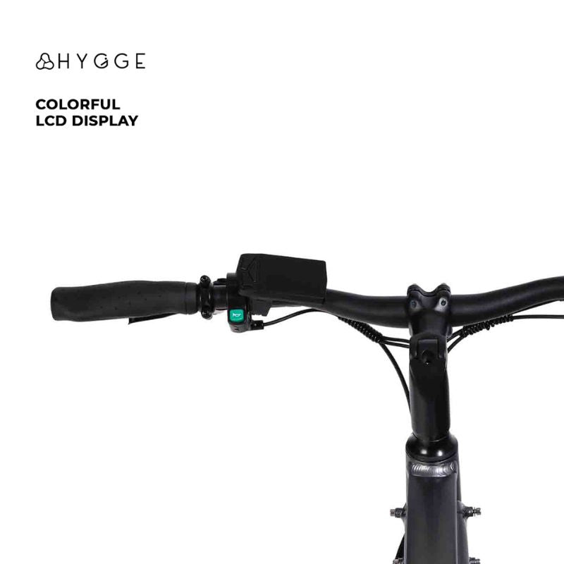 Hygge Aarhus 2025 Graphite Grey Ebike handle bar with display