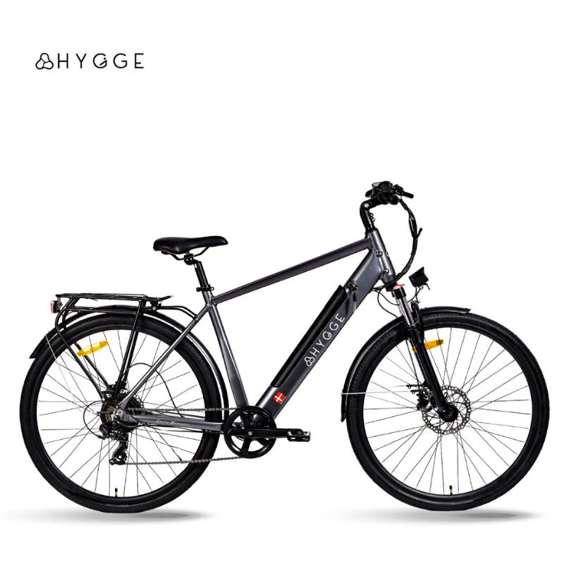 Hygge Aarhus 2025 Graphite Grey Ebike full side on view