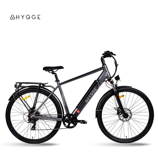 Hygge Aarhus 2025 Graphite Grey Ebike full side on view