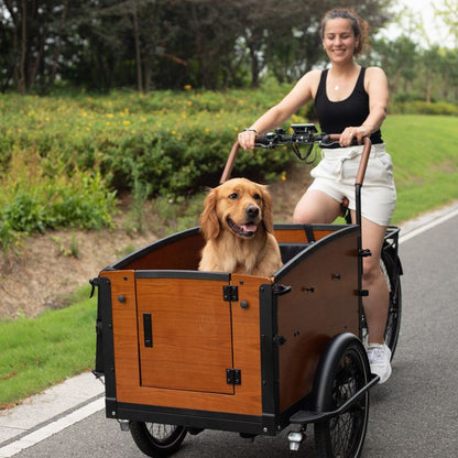 Airtour Family S Cargo Ebike dog riding