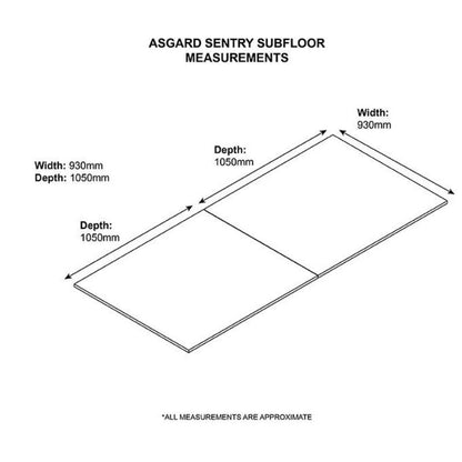 Asgard Sentry Subfloor Dimensions