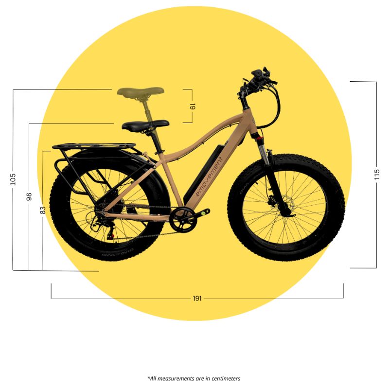 Emovement Thunder v4.2 eMTB size guide