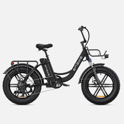 Black Engwe L20 - 250W 140KM Front Suspension Step-Thru E-bike