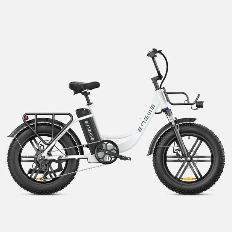 White Engwe L20 - 250W 140KM Front Suspension Step-Thru E-bike