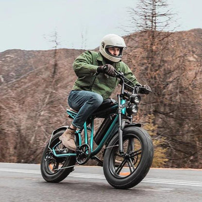 ENGWE M20 - ebike with rider