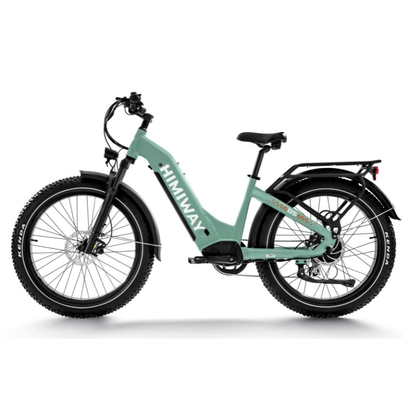 Himiway D5 Zebra ebike step thru side view