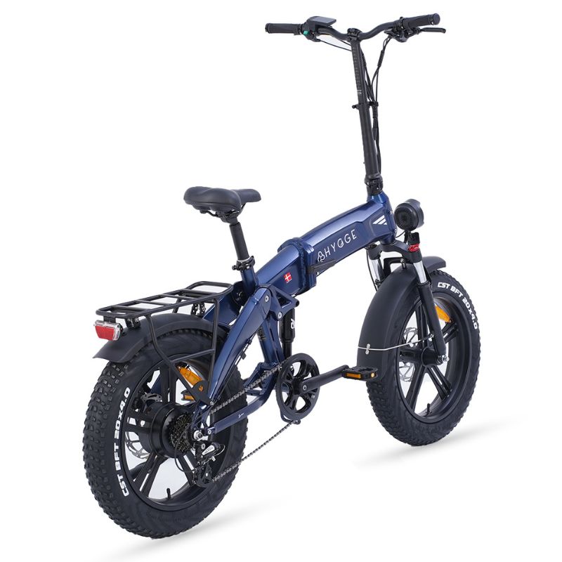 Hygge Soro Folding Ebike rear angled view