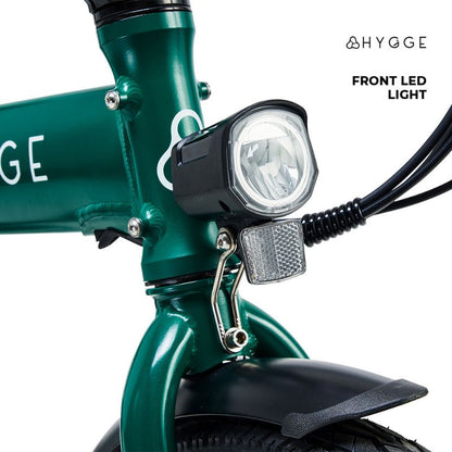 Hygge Virum green ebike front light