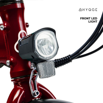 Hygge Virum red ebike front light