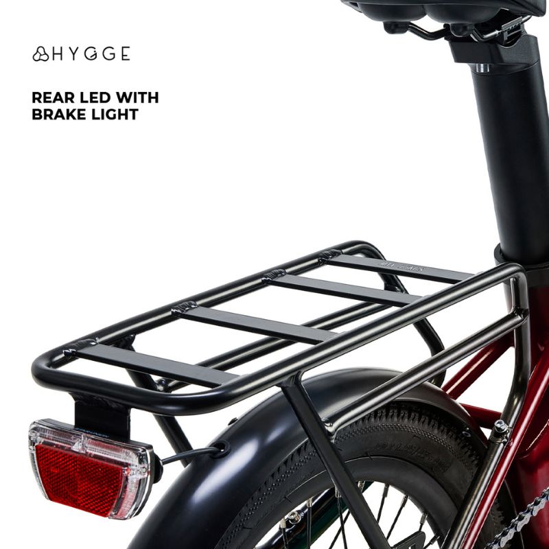 Hygge Virum red ebike rear brake light