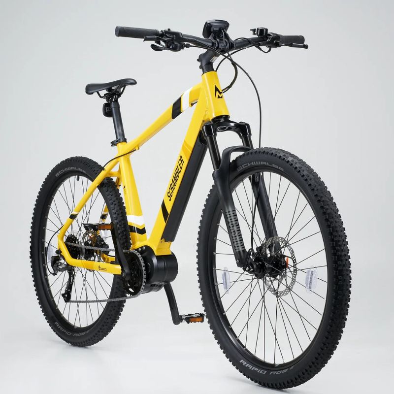 Mark2 Scrambler CL yellow Ebike front angle view