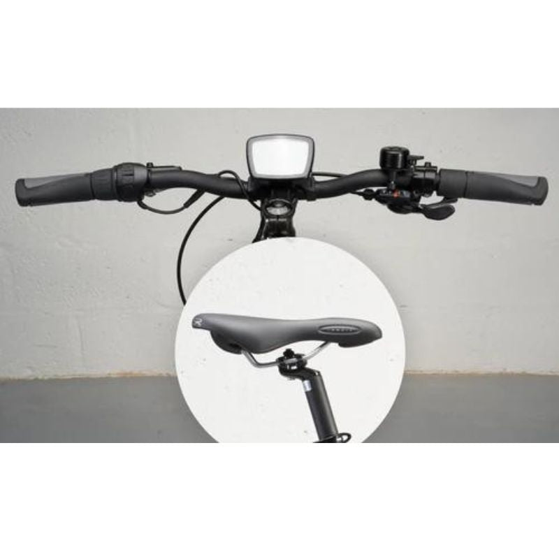 Mark2 X-Cross 450 Sport setup - Straight trekking handlebar and Selle Royal cushioned saddle.