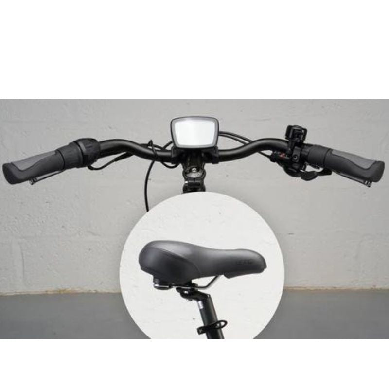 Mark2 X-Cross 450 Leisure setup - Plush comfort gel saddle and Swept back handlebars