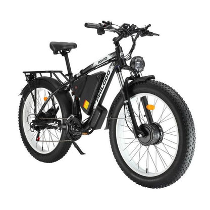 Philodo H8 Dual Motor ebike black front angle