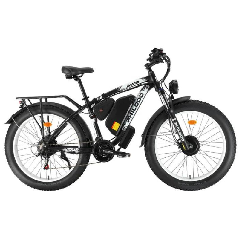 Philodo H8 Dual Motor ebike black side view