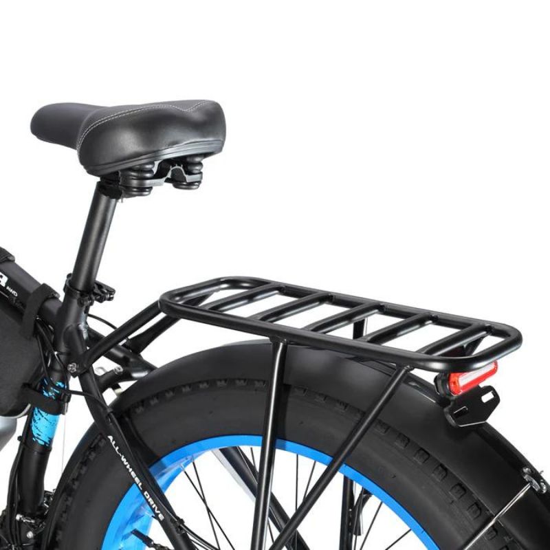 Philodo H8 Dual Motor ebike blue rear rack