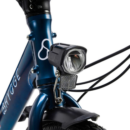 Virum Step blue 2024 folding ebike front lamp