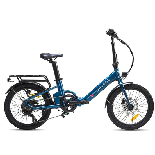 Virum Step blue 2024 folding ebike side view